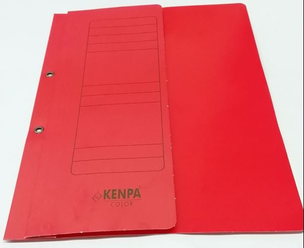 Yarım Kapak karton Dosya Kırmızı renk 50 li resmi