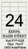 Kenpa A4 Lazer Etiket 70x37 mm