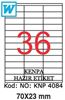 Kenpa A4 Lazer Etiket 70x23 mm