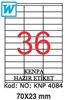 Kenpa A4 Lazer Etiket 70x23 mm